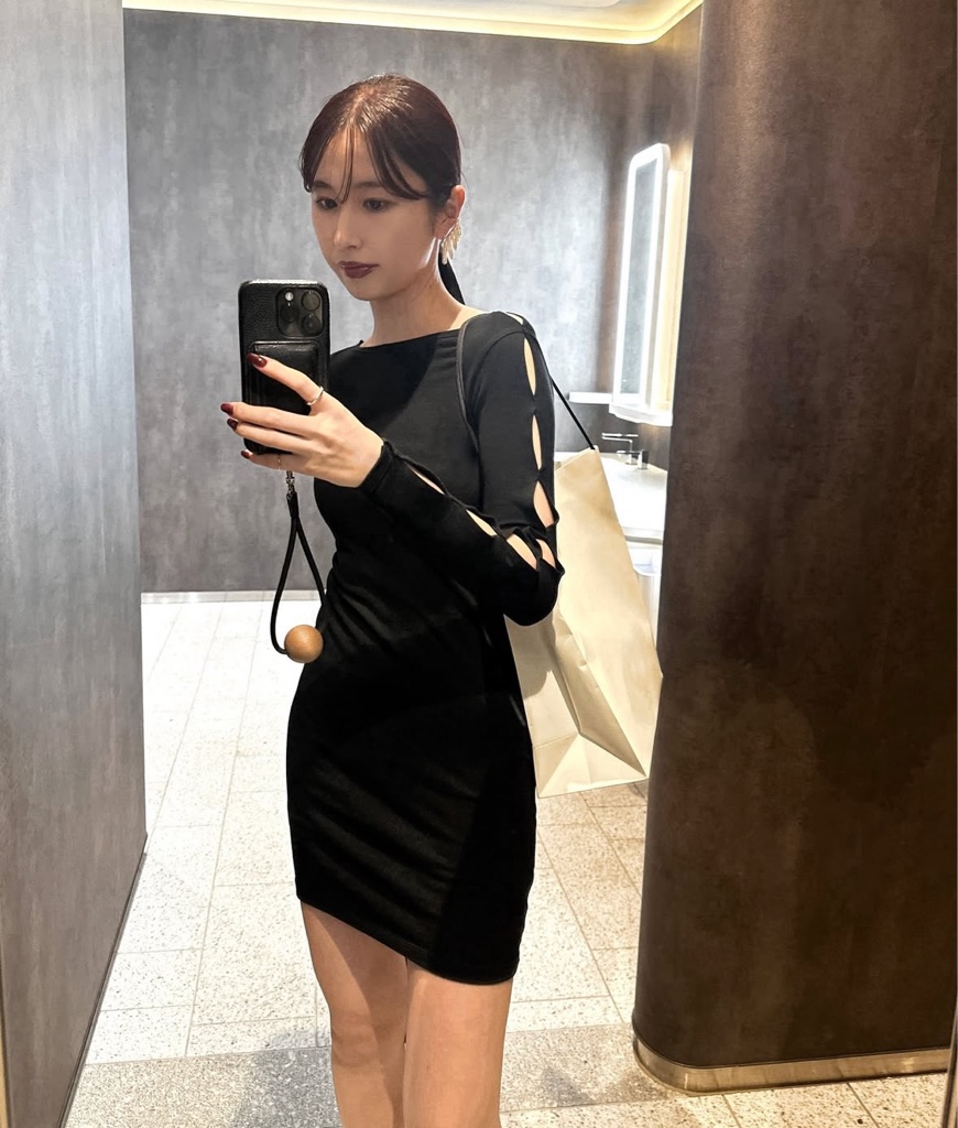 ワンピース yo biotop open sleeve cotton mini dress BIOTOP(ビオトープ) / 【yo BIOTOP】open sleeve cotton mini