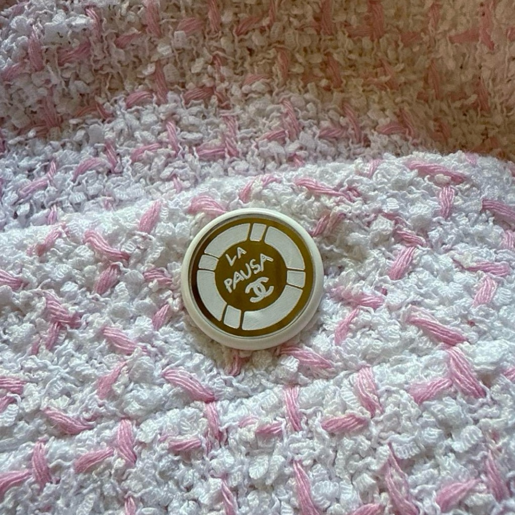 美品 18-19 CHANEL シャネル コットン ツイード ミニドレス ピンク 美品 18-19 CHANEL シャネル コットン ツイード ミニドレス ピンク