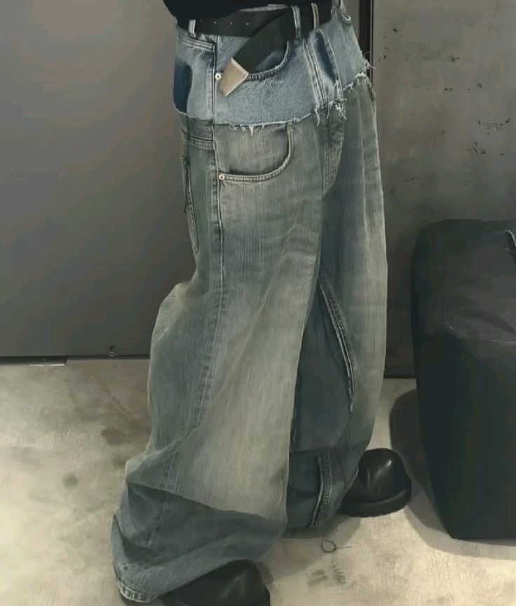 BALENCIAGA 24AW Cut Up Baggy Denim Pants カットアップバギー