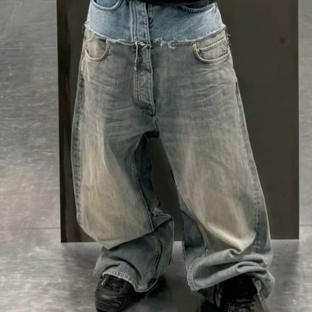 BALENCIAGA 24AW Cut Up Baggy Denim Pants カットアップバギー
