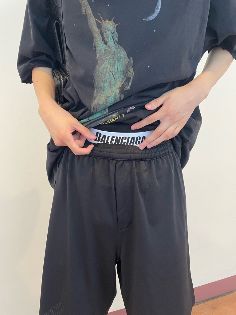 balenciaga レイヤードメッシュショートパンツ 22ss 44 - ARCHIVESTOCK