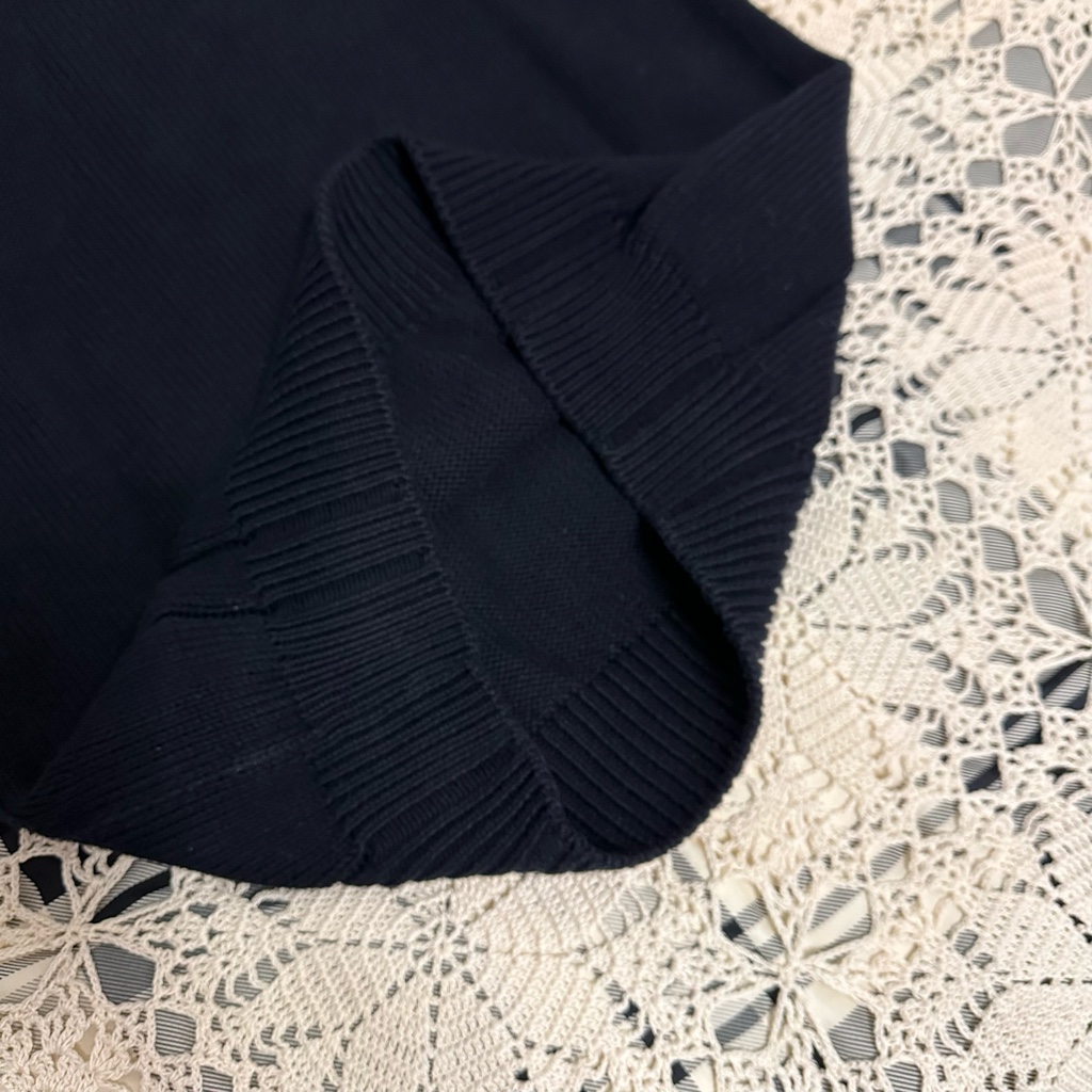 メゾンマルジェラ☆15AW☆ダメージセーター☆ネイビー☆Lサイズ 