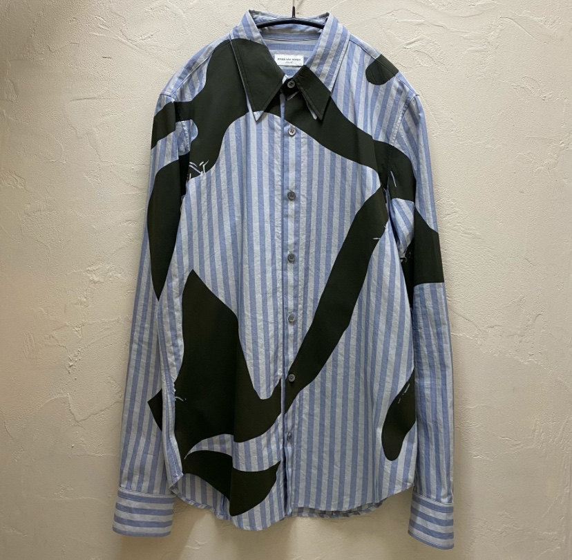 DRIES VAN NOTEN 23AW　ストライプ　グラフィックシャツ DRIES VAN NOTEN 23AW ストライプ グラフィックシャツ