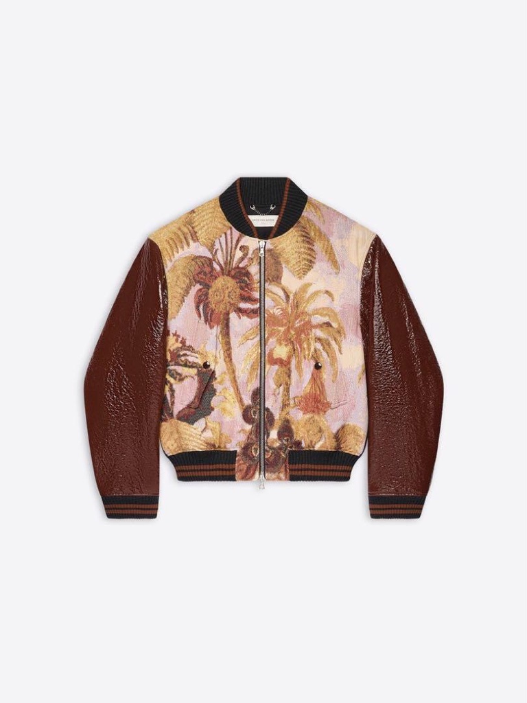 DRIES VAN NOTEN 23 AW Jacquard Bomber Jacket Lサイズ - ARCHIVESTOCK