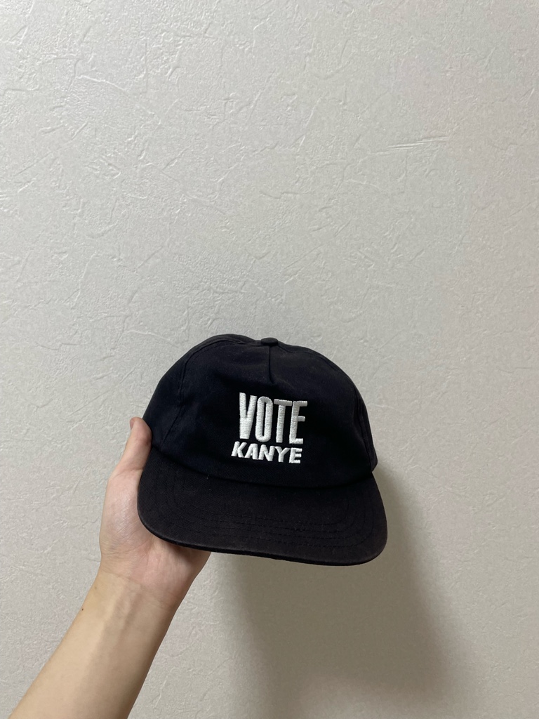 激レア VOTE KANYE 大統領選 キャップ黒 US製　カニエウエスト VOTE Kanye Cap / yeezy yzy