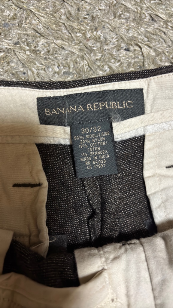 90s Banana Republic ヘリンボーンツイル ウール カーゴパンツ 90s Banana Republic ヘリンボーンツイル ウール カーゴパンツ