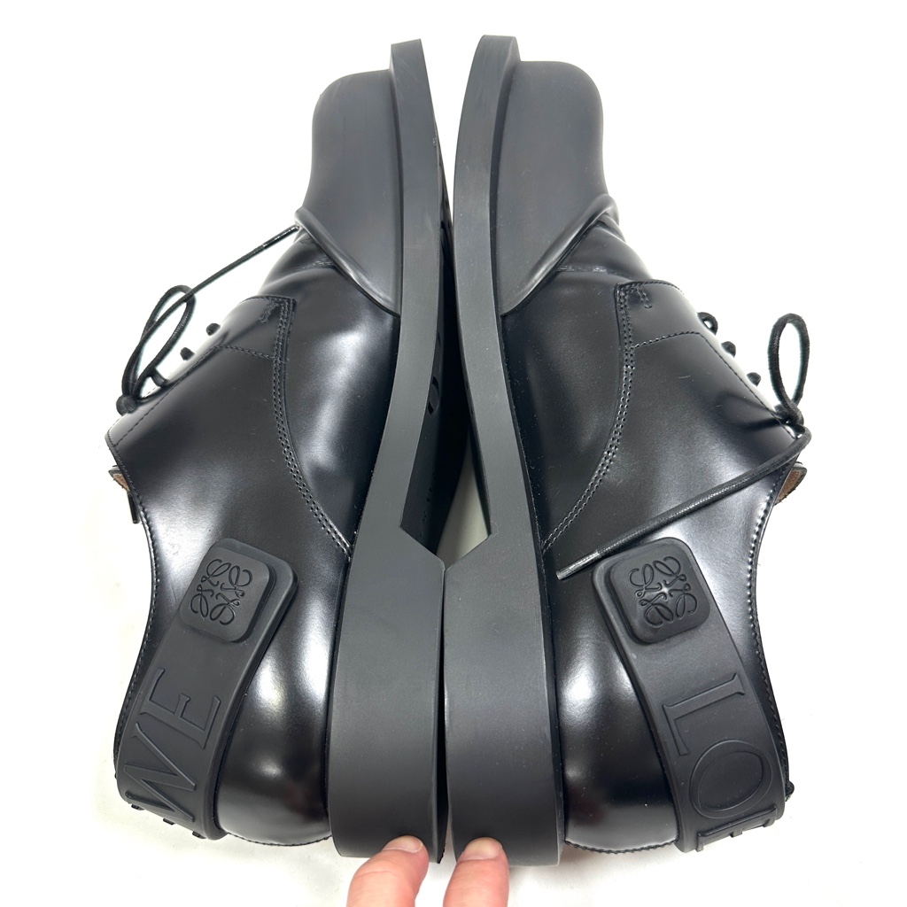 LOEWE レザー ラバーローファーチェルシーブーツ