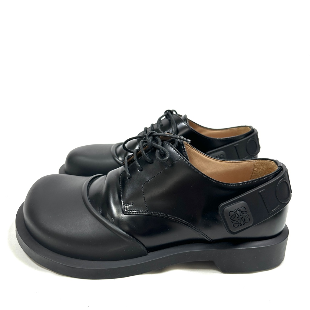 超希少◇LOEWE ロエベ レザーローファー ラバー切り替え チェルシー