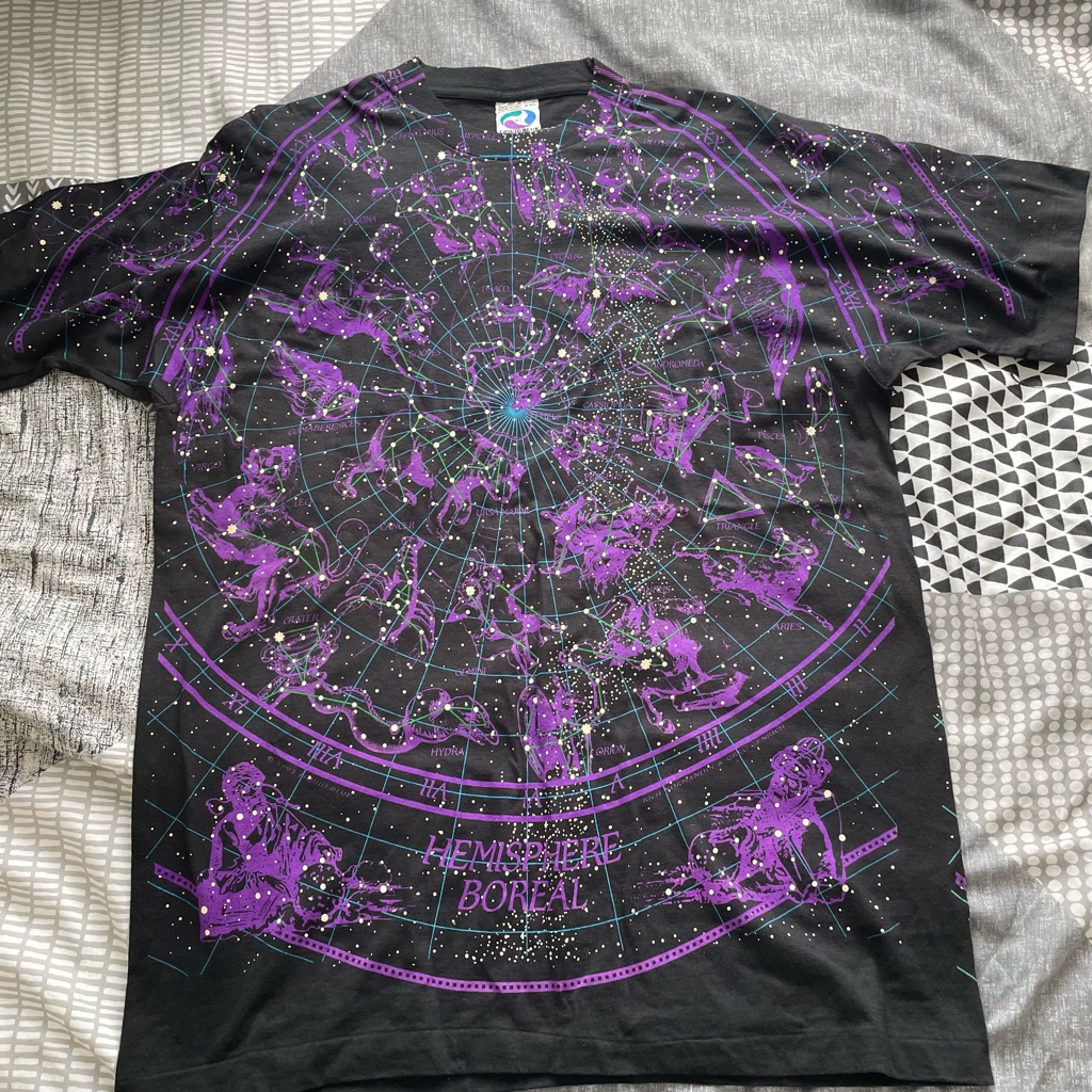90s Liquid Blue 星座Tシャツ - ARCHIVESTOCK 