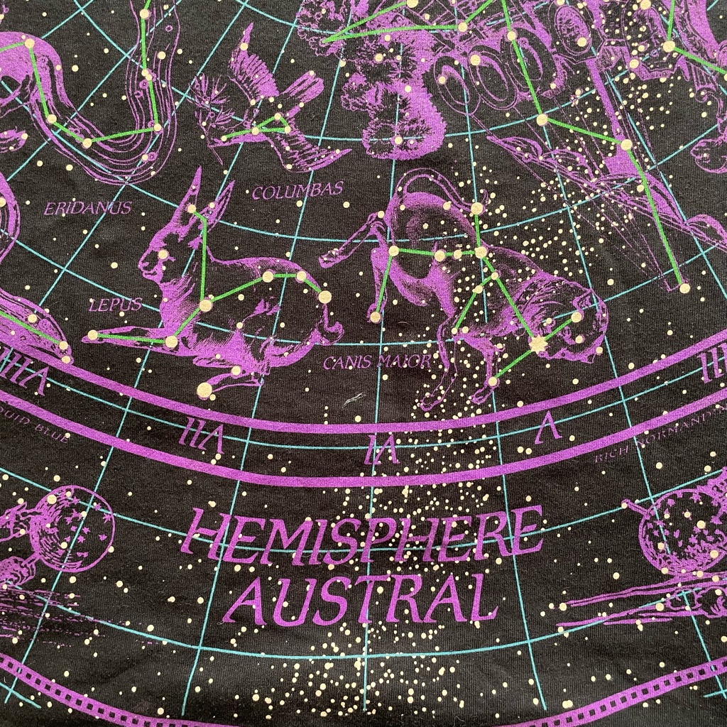 90s Liquid Blue 星座Tシャツ - ARCHIVESTOCK 