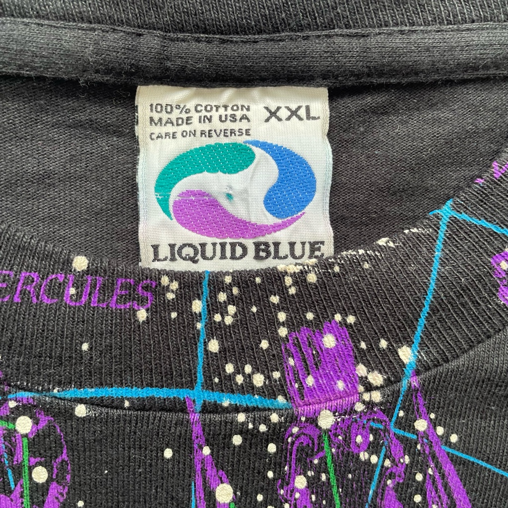 90s Liquid Blue 星座Tシャツ - ARCHIVESTOCK 