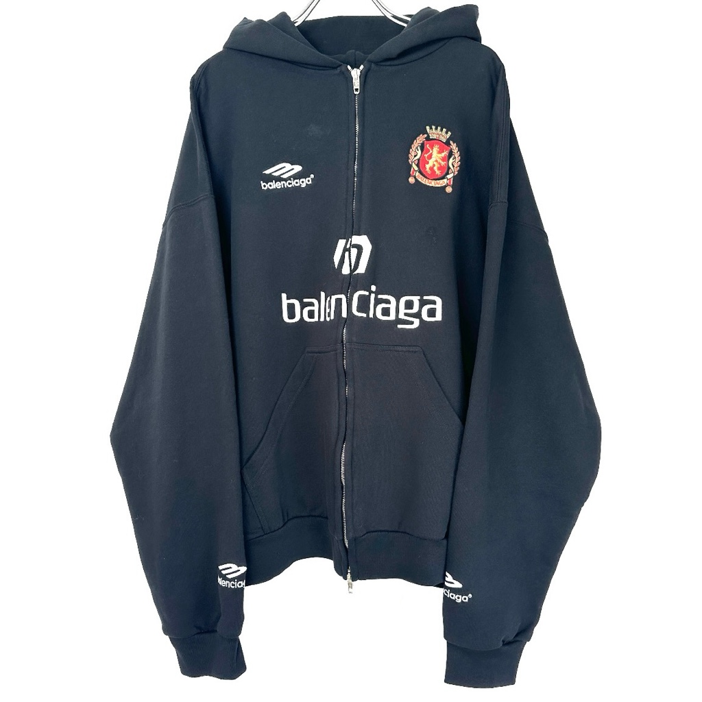 バレンシアガパーカー　ユニセックス　balenciaga 正規品◇BALENCIAGA バレンシアガ 24SS SOCCER PARIS パリ限定