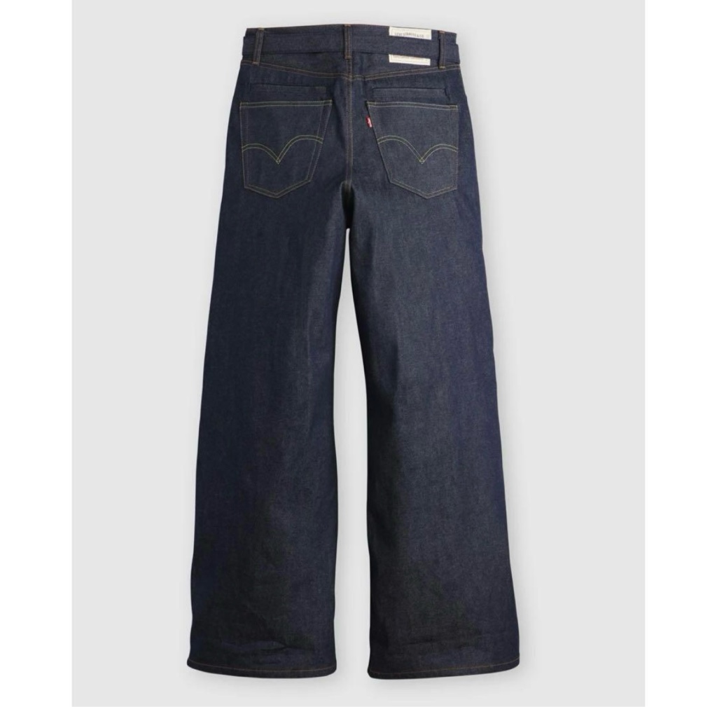 Sacai: Women's Levi's Wide Leg Denim Pants (Indigo) | DSMNY