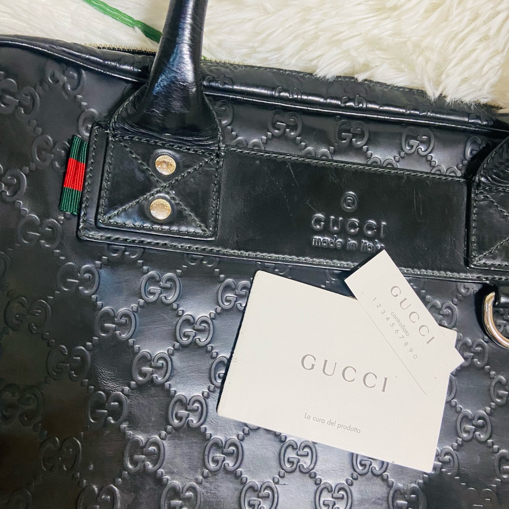 本革✨GUCCI✨グッチ✨ショルダーバッグ✨シマレザー✨322079