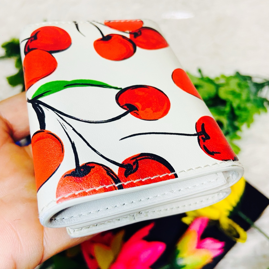 本革✨SAINT LAURENT PARIS✨サンローラン✨チェリー✨財布