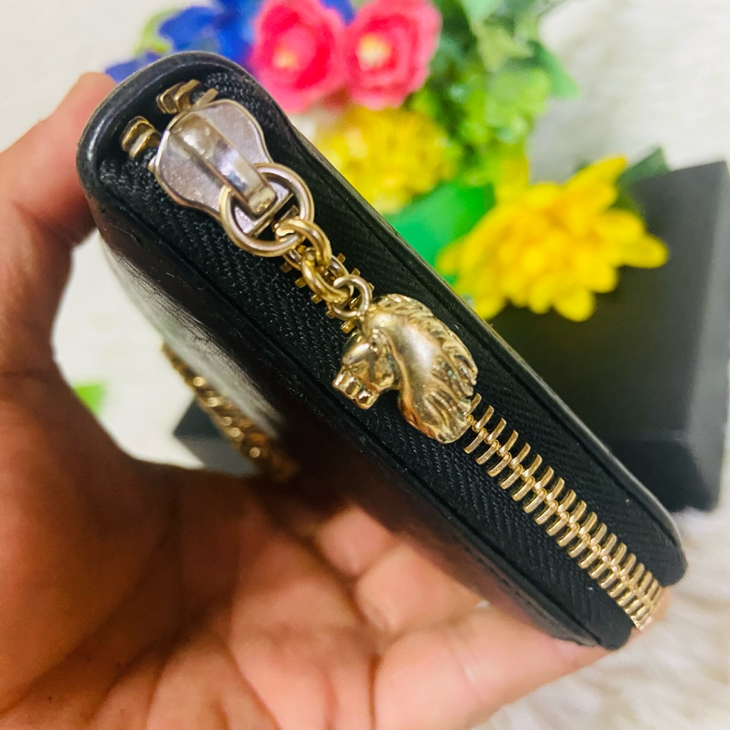 ライオン✨BVLGARI✨ブルガリ✨財布✨ラウンドファスナー✨本革