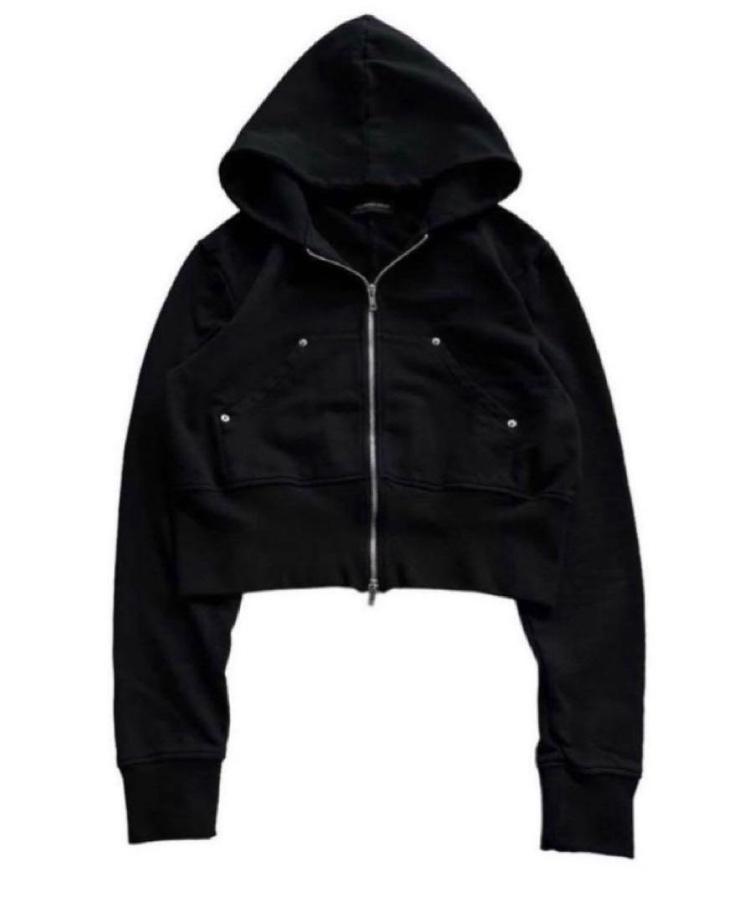 た*く様 no mass prod GLMNIST2 Cropped hoodi NO MASS PROD 