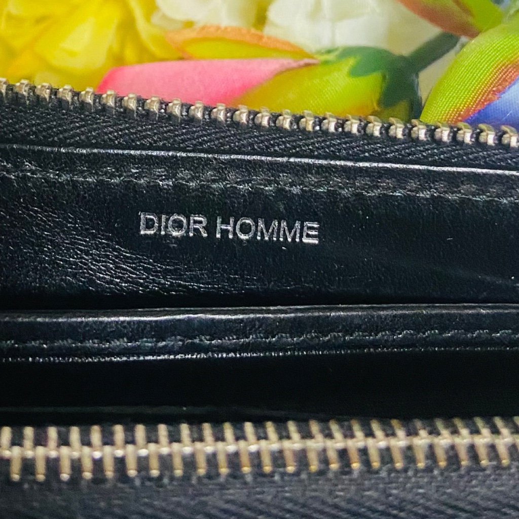 本革✨DIOR HOMME✨ディオールオム✨財布✨ラウンドファスナー 本革✨DIOR HOMME✨ディオールオム✨財布✨ラウンドファスナー