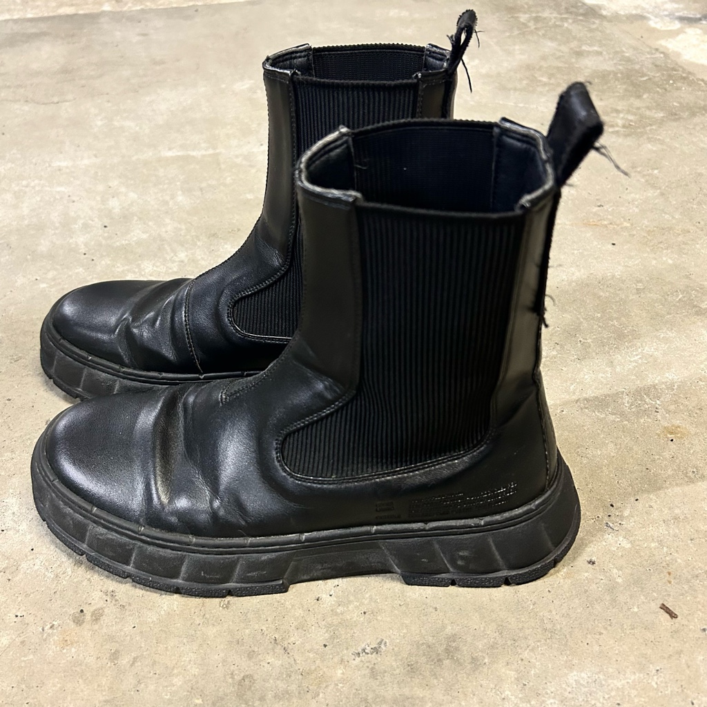 限定値下げ viron 1997 apple leather チェルシーブーツarchive