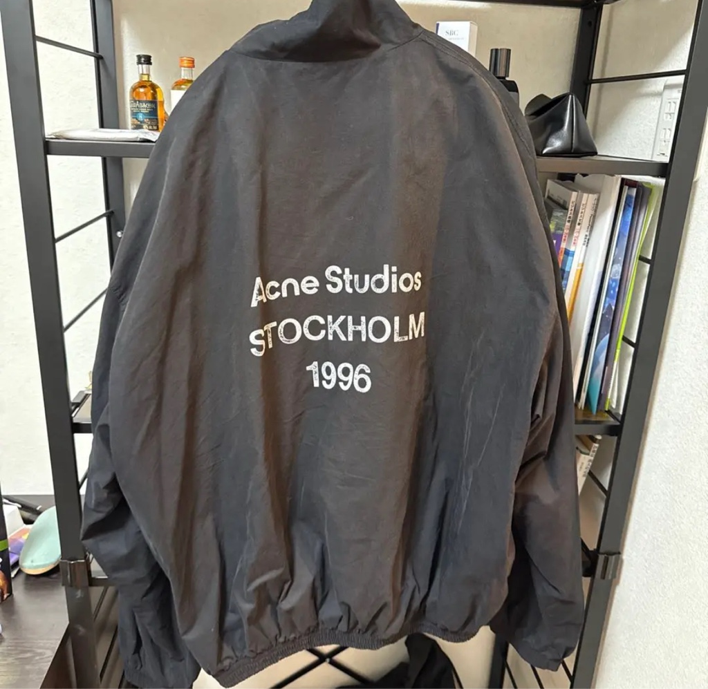 acne studios アグネストゥディオス ロゴジッパージャケット Acne Studios - ロゴジッパージャケット - ブラック