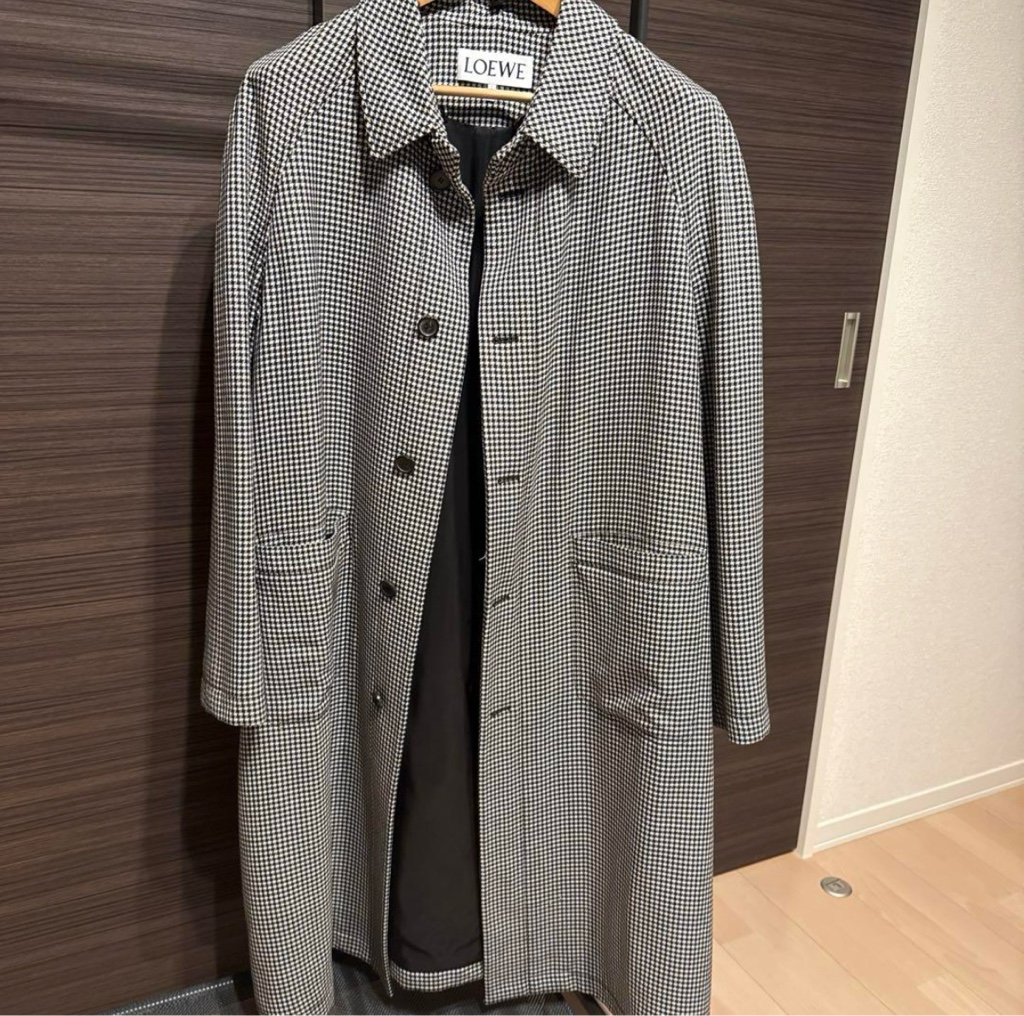 LOEWE ロエベウールシルクロングコート