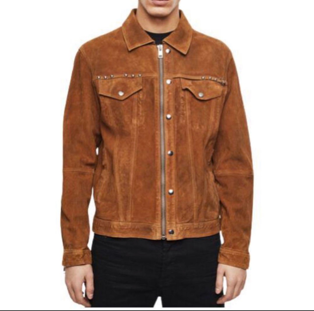 DIESEL スタッズ加工 スエードレザージャケット S - ARCHIVESTOCK