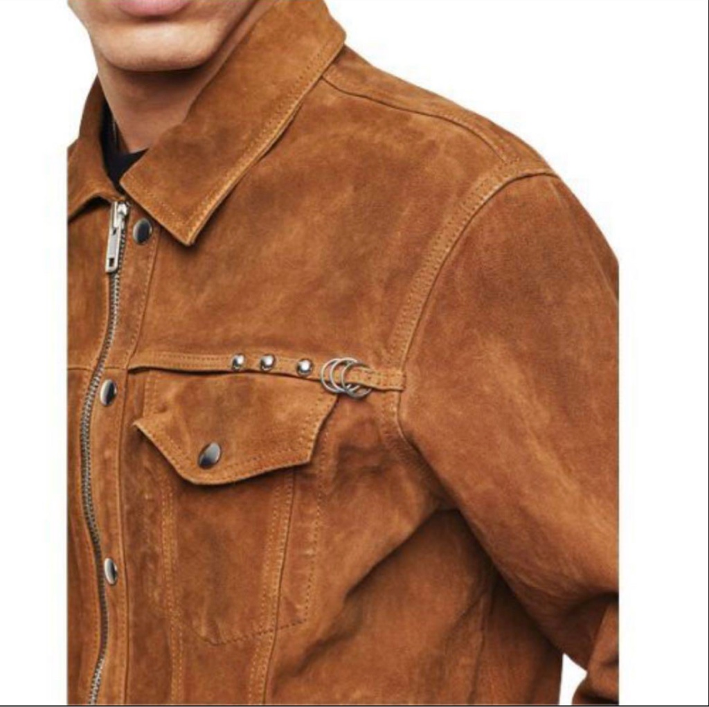 DIESEL スタッズ加工 スエードレザージャケット S - ARCHIVESTOCK
