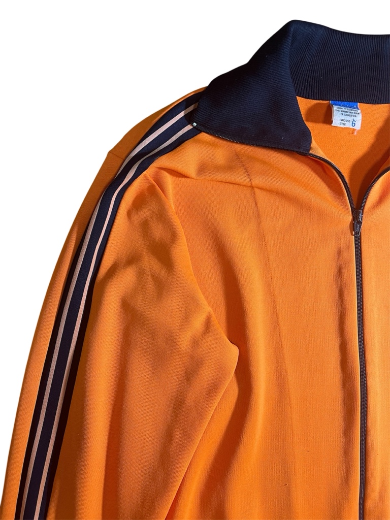 adidas 70s vintage track jacket 6号 orange×black トラック