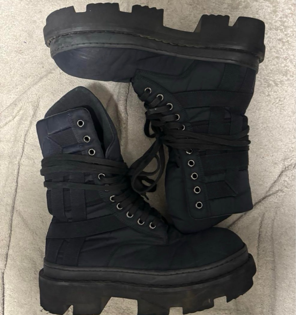 靴 Rick Owens DRKSHDW Army Megatooth boots Army Megatooth boots by RICK OWENS DRKSHDW | jellibeans