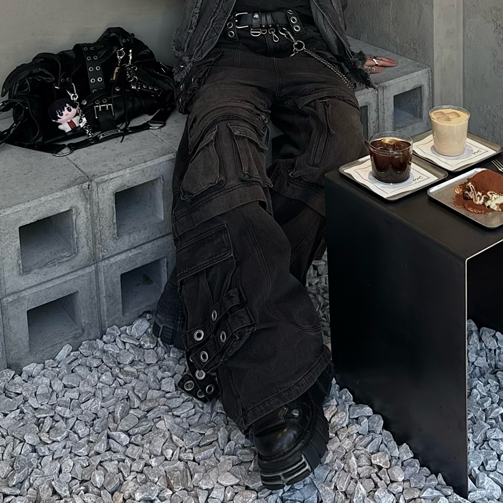 BREATH SUICIDE DENIM PANTS BLACK