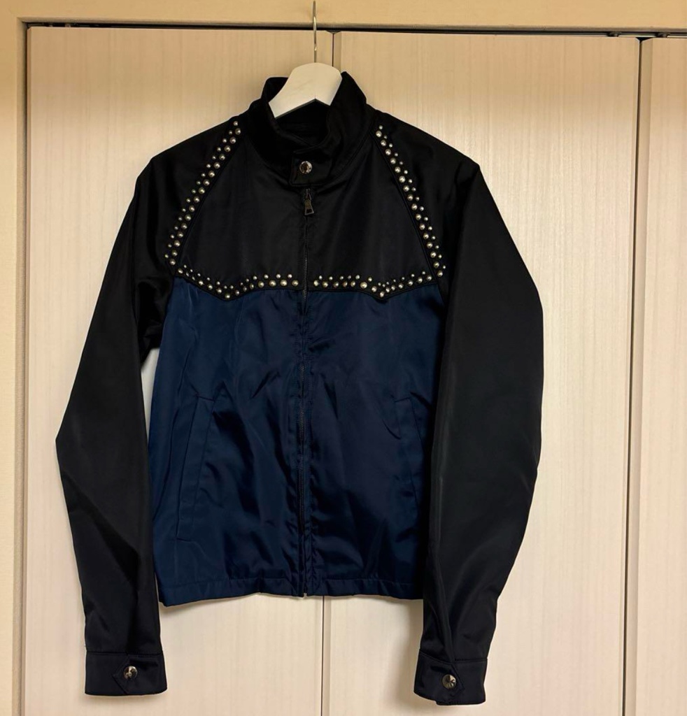 prada プラダ 12ss スタッズブルゾン ナイロン - ARCHIVESTOCK