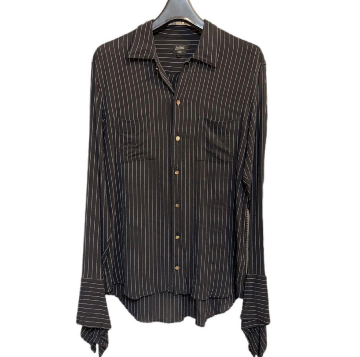 jean paul gaultier FEMME ストライプシャツ 黒×白