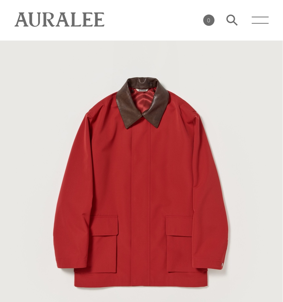 AURALEE WOOL MAX CANVAS BLOUSON 25SSブルゾン HOT ! AURALEE