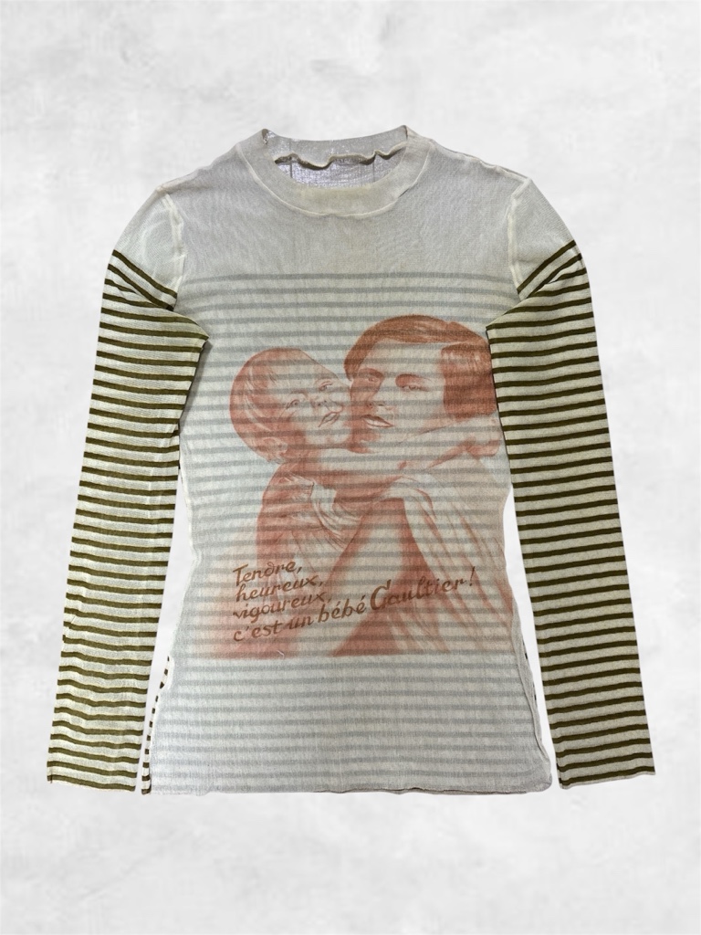00s Jean Paul gaultier power net ボーダー パワーネット - ARCHIVESTOCK