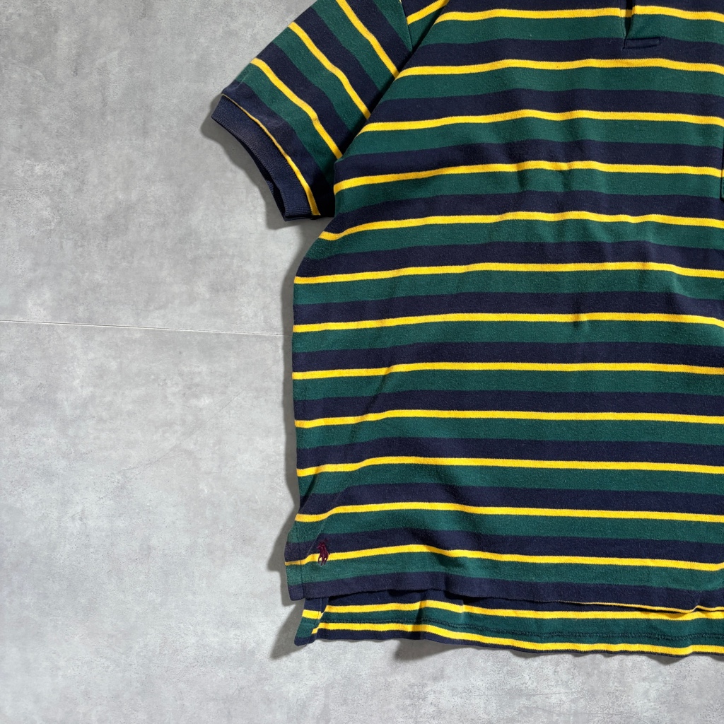 90s POLO BY RALPH LAUREN border polo shirt Made in USA