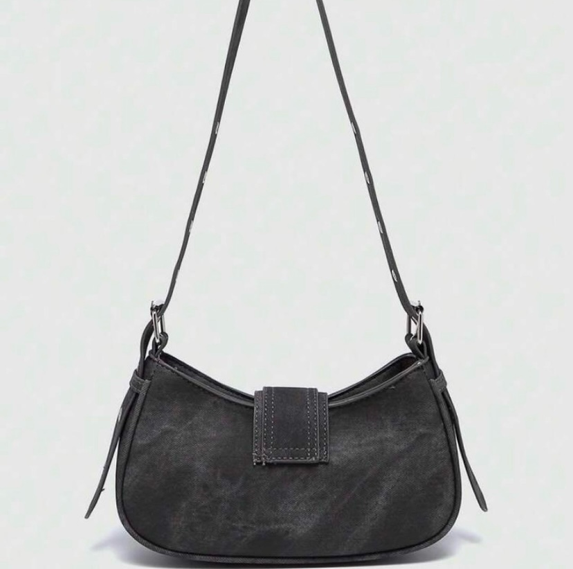 archive Y2K leather hand bag white studs - ARCHIVESTOCK