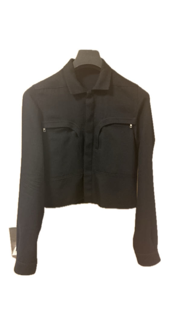 ※*※様 rick owens Larry remake クロップドジャケット Rick Owens ノーカラー クロップドライダージャケット