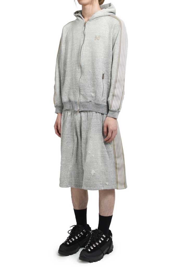 トップス ZIPPED TRACK HOODY needles NUBIAN XS Needles SS25 ZIPPED TRACK HOODY (EXCLUSIVE) / BLK - NUBIAN