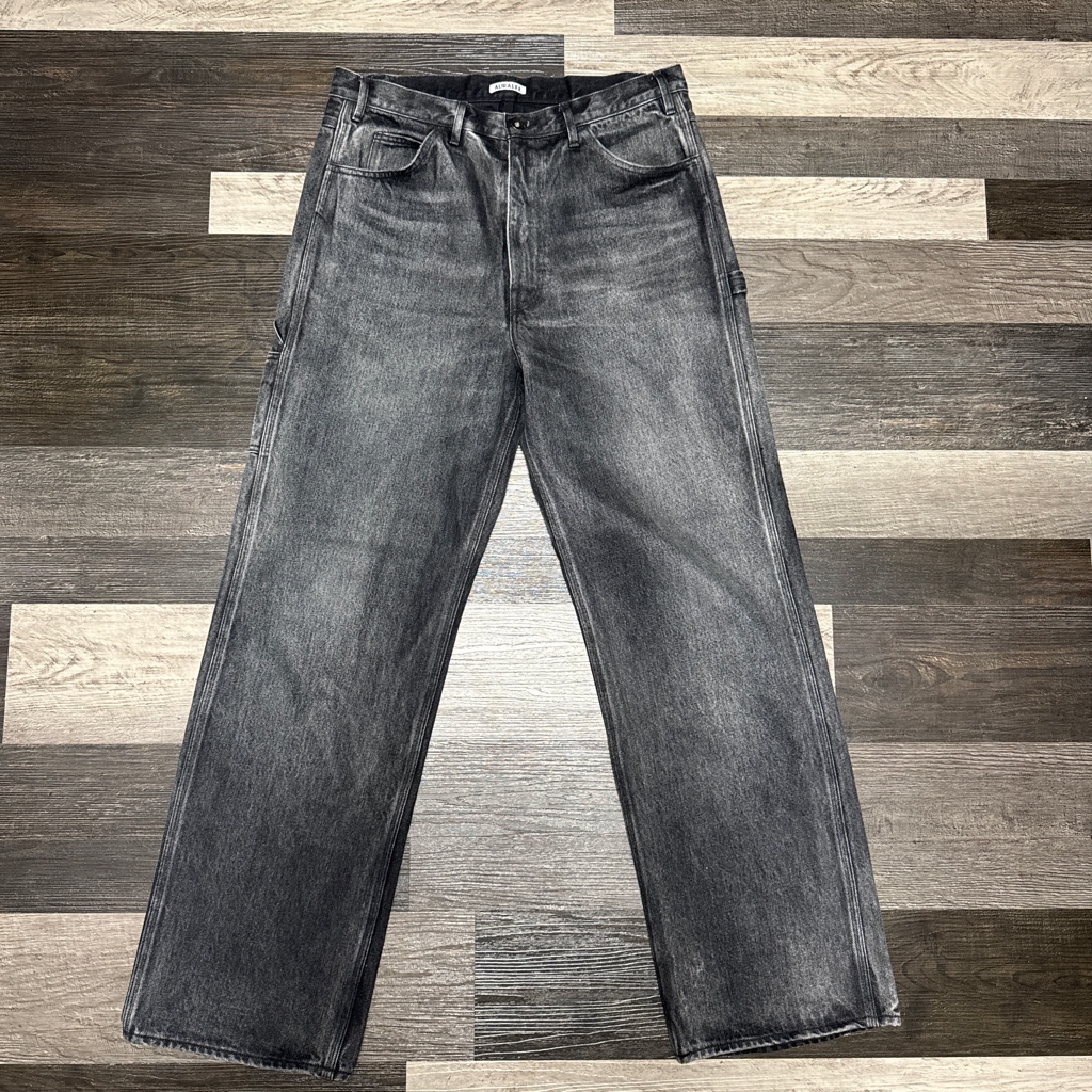 パンツ AURALEE 24AW DENIM PAINTER PANTS BLACK 5 AURALEE 24AW DENIM PAINTER PANTS BLACK 4 - ARCHIVESTOCK