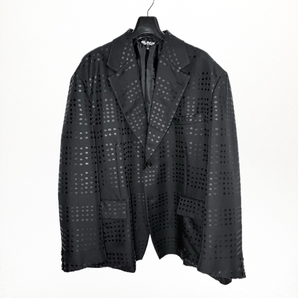 ブラックコムデギャルソン 25SS ドット柄 プリント オーバーサイズ