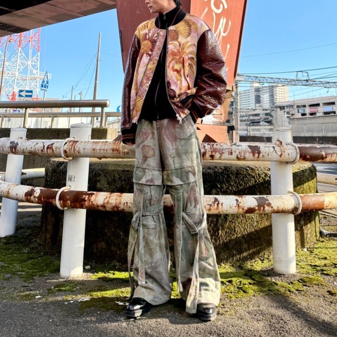Dries van noten 23ss カーゴパンツ DRIES VAN NOTEN】SS23 ワイド カーゴパンツ Black 送料関税込