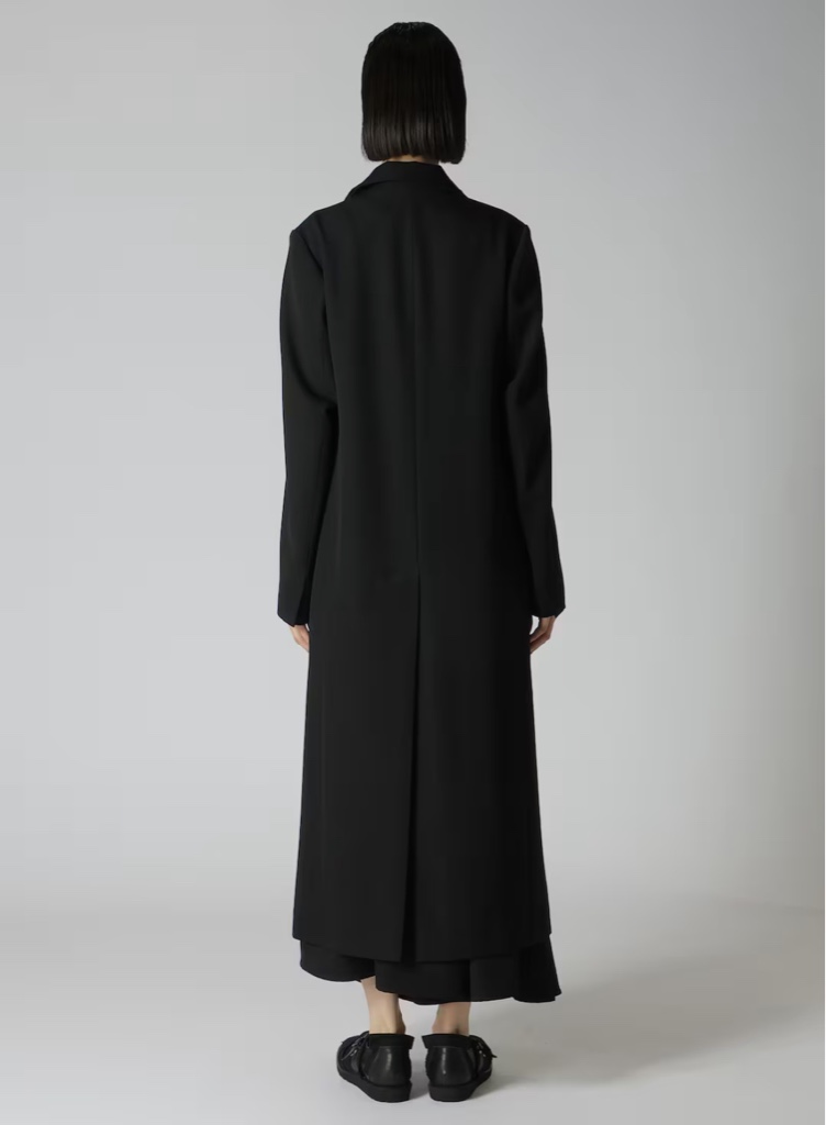 Yohji Yamamoto+NOIR ロングコート ウールカシミヤ 比翼仕立て yohjiyamamoto ロングコート カシミヤ ウール - ARCHIVESTOCK