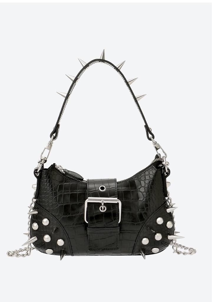 JUNYA WATANABE メタリック ニードルスタッズ ショルダーバッグ JUNYA WATANABE メタリック ニードルスタッズ ショルダーバッグ