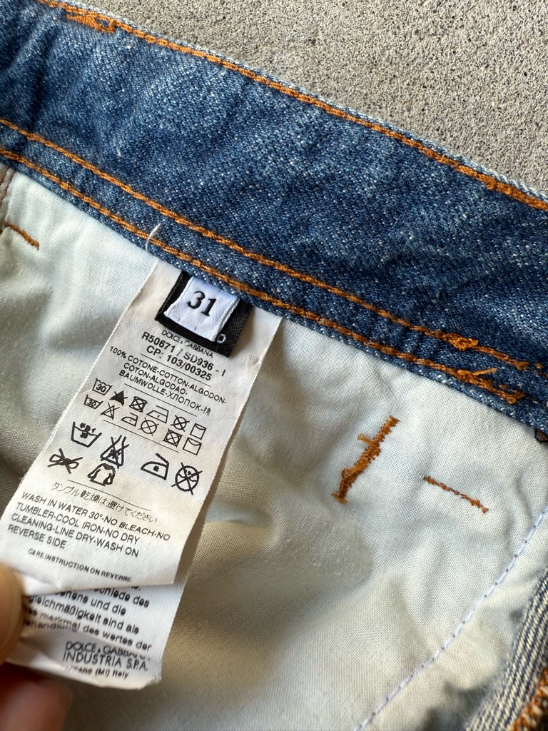 パンツ DOLCE&GABBANA ARCHIVE Paint Damage Jeans DOLCE&GABBANA ARCHIVE DAMAGE PAINT JEANS - ARCHIVESTOCK