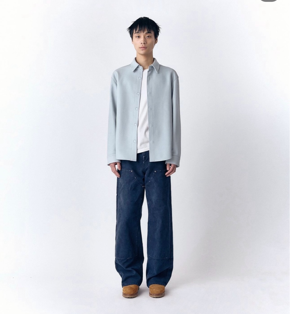 パンツ vujade ANDO HEAVY DOUBLE-KNEE PANTS KOMUNE | Oil Black Ando Heavy Double-Knee Pants