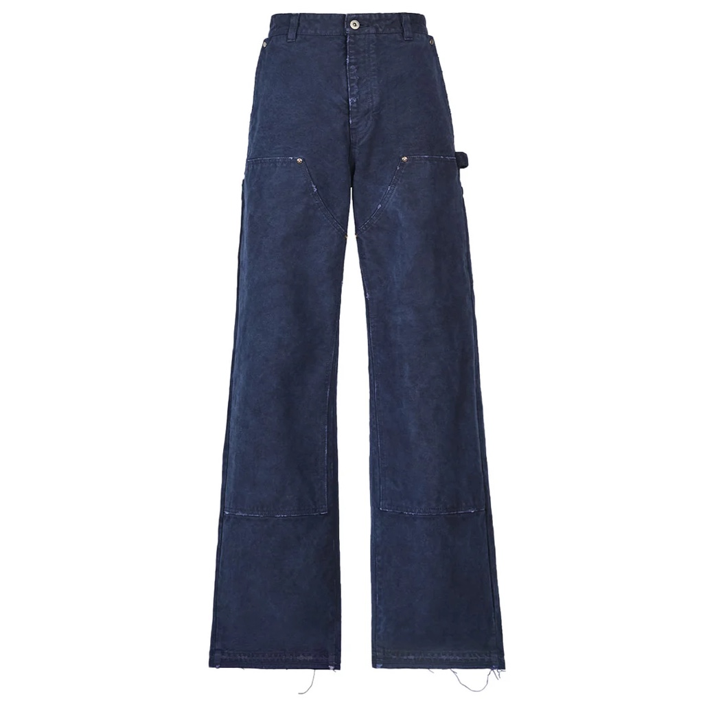 パンツ VUJADE double knee pants GUNTHER DESTROYED DOUBLE-KNEE PANTS IN BRUSHED COTTON | Why