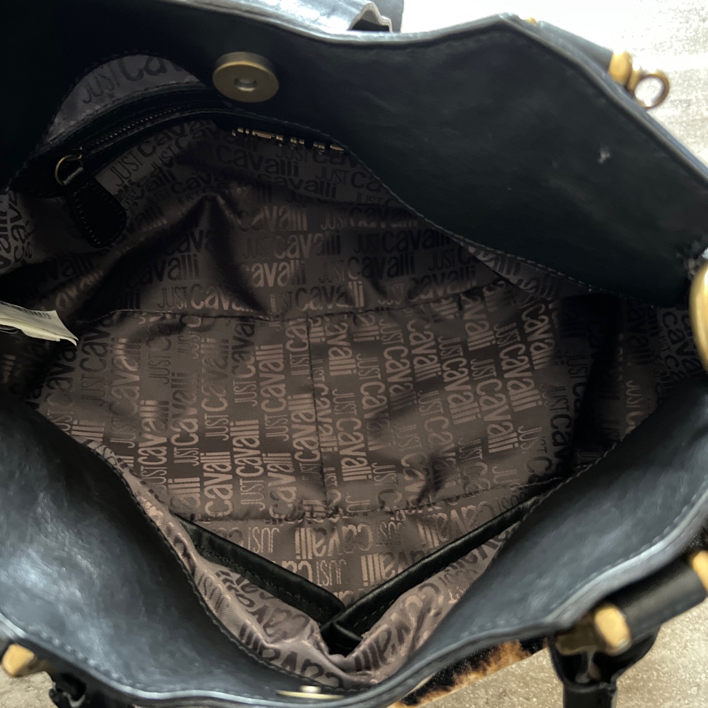 バッグ justcavalli leather leopard bag 00s y2k Justcavalli Leather