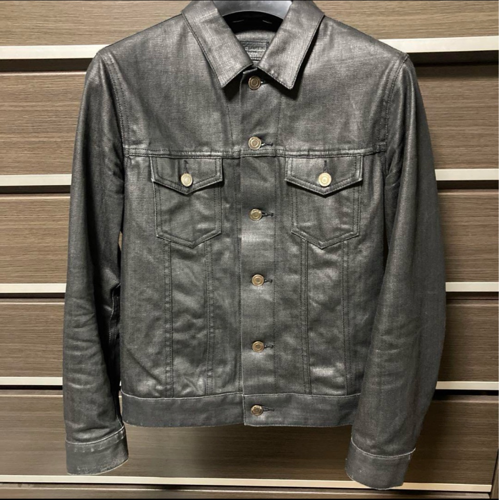 SaintLaurent13AW エディスリマン期 コーティングデニムジャケット SaintLaurent13AW エディスリマン期 コーティングデニム