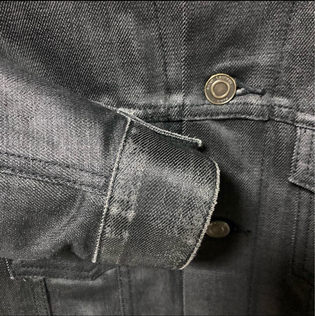SaintLaurent13AW エディスリマン期 コーティングデニムジャケット