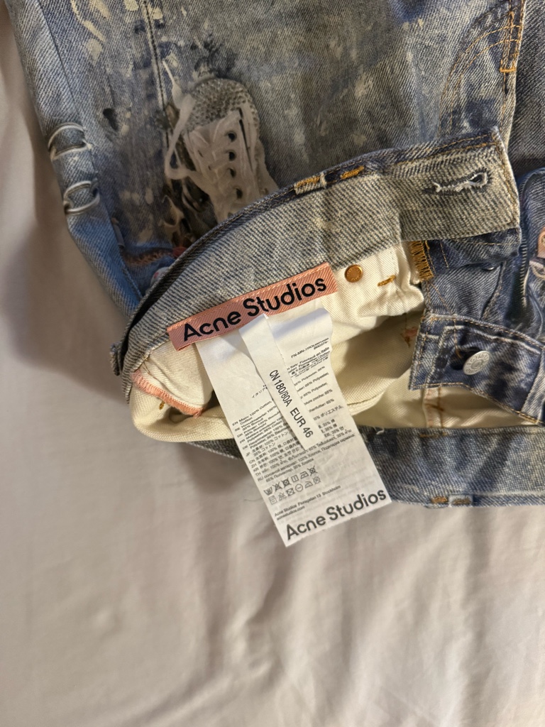 Acne Studiosトロンプルイユ デニム　46 acne studios トロンプルイユ デニム 46 - ARCHIVESTOCK